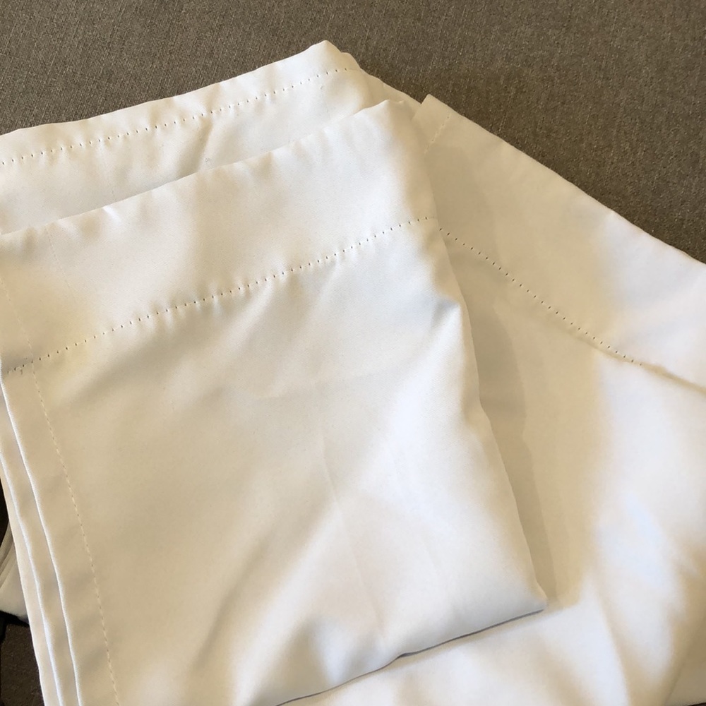 Light Grey Blackout Curtains (2) 45 x 54 inch